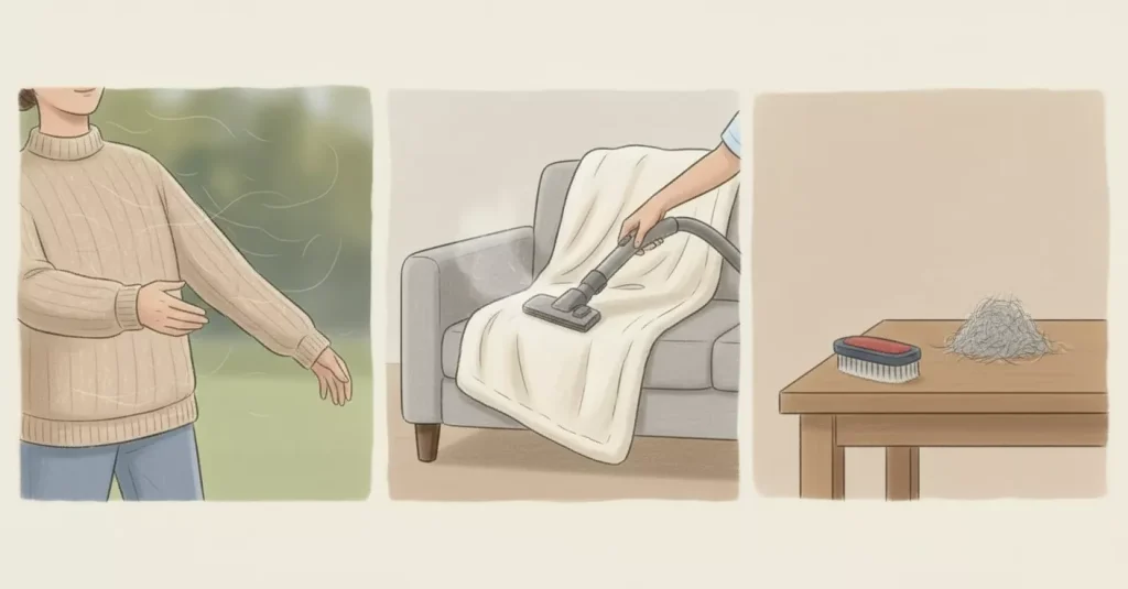 How to Remove Pet Hair from Clothes (The Methods That Actually Work) | Glint Express Laundry & Dry Cleaning