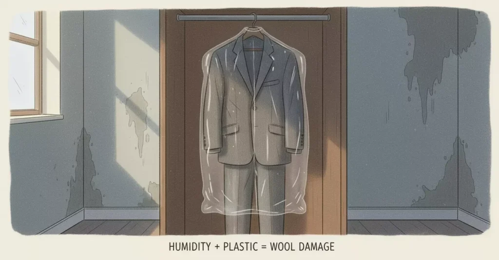 How to Store a Suit Properly: Why Plastic Covers Are Secretly Ruining Your Expensive Suits | Glint Express Laundry & Dry Cleaning