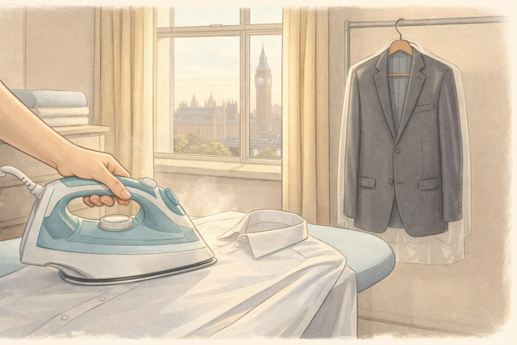 Pressing vs ironing: what we do for crisp clothes