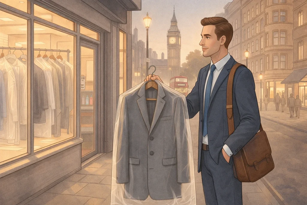Dry clean coat costs in London